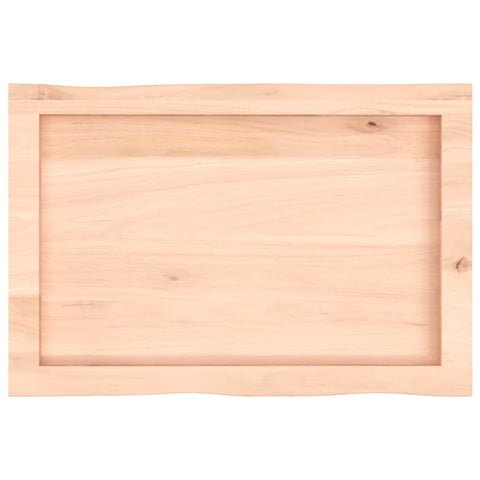 vidaXL Table Top 60x40x(2-4) cm Untreated Solid Wood Live Edge