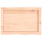 vidaXL Table Top 60x40x(2-4) cm Untreated Solid Wood Live Edge