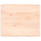 vidaXL Table Top 60x50x(2-6) cm Untreated Solid Wood Live Edge