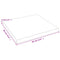 vidaXL Table Top 60x60x(2-4) cm Untreated Solid Wood Live Edge