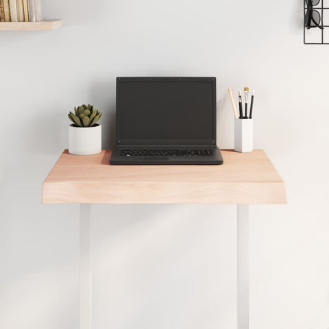 vidaXL Table Top 60x60x(2-6) cm Untreated Solid Wood Live Edge