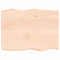 vidaXL Table Top 80x60x(2-4) cm Untreated Solid Wood Live Edge