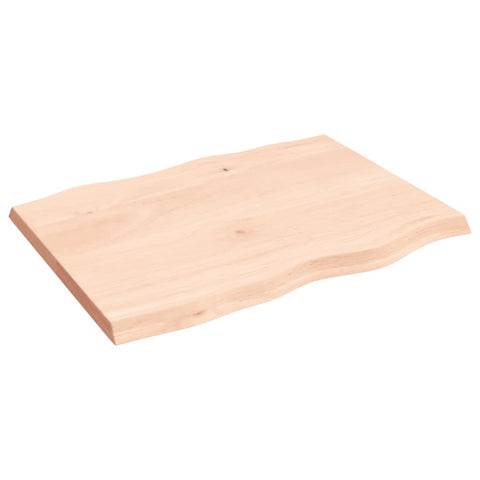 vidaXL Table Top 80x60x(2-4) cm Untreated Solid Wood Live Edge