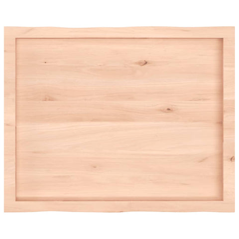 vidaXL Table Top 80x60x(2-4) cm Untreated Solid Wood Live Edge