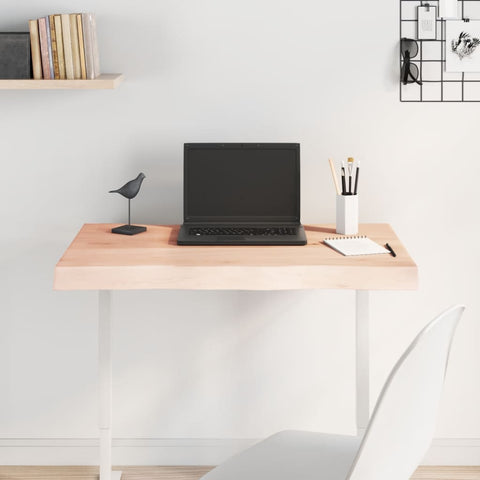 vidaXL Table Top 80x60x(2-6) cm Untreated Solid Wood Live Edge