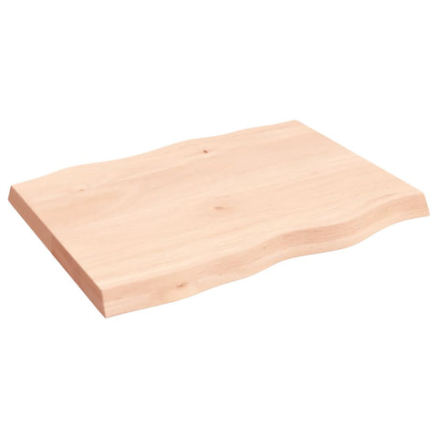 vidaXL Table Top 80x60x(2-6) cm Untreated Solid Wood Live Edge