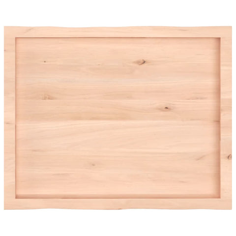 vidaXL Table Top 80x60x(2-6) cm Untreated Solid Wood Live Edge