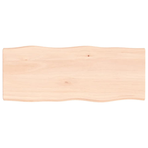 vidaXL Table Top 100x40x(2-4) cm Untreated Solid Wood Live Edge