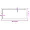 vidaXL Table Top 100x40x(2-4) cm Untreated Solid Wood Live Edge