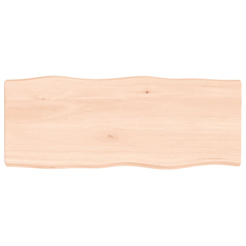vidaXL Table Top 100x40x(2-6) cm Untreated Solid Wood Live Edge