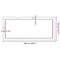 vidaXL Table Top 100x40x(2-6) cm Untreated Solid Wood Live Edge