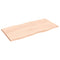 vidaXL Table Top 100x50x2 cm Untreated Solid Wood Oak Live Edge