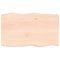 vidaXL Table Top 100x60x(2-4) cm Untreated Solid Wood Live Edge