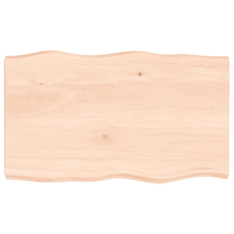 vidaXL Table Top 100x60x(2-6) cm Untreated Solid Wood Live Edge