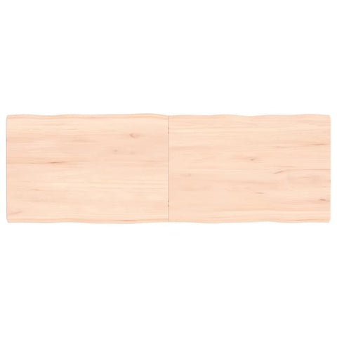 vidaXL Table Top 120x40x(2-4) cm Untreated Solid Wood Live Edge