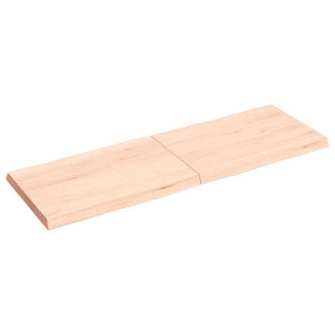 vidaXL Table Top 120x40x(2-4) cm Untreated Solid Wood Live Edge