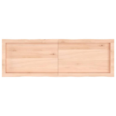 vidaXL Table Top 120x40x(2-4) cm Untreated Solid Wood Live Edge