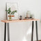 vidaXL Table Top 120x40x(2-4) cm Untreated Solid Wood Live Edge