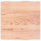 vidaXL Table Top Light Brown 40x40x2 cm Treated Solid Wood Oak Live Edge