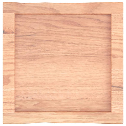 vidaXL Table Top Light Brown 40x40x(2-4) cm Treated Solid Wood Live Edge