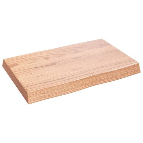 vidaXL Table Top Light Brown 60x40x(2-6) cm Treated Solid Wood Live Edge