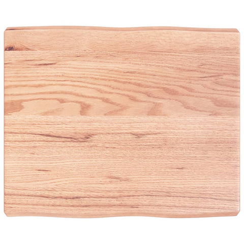vidaXL Table Top Light Brown 60x50x(2-6) cm Treated Solid Wood Live Edge