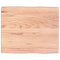 vidaXL Table Top Light Brown 60x50x(2-6) cm Treated Solid Wood Live Edge