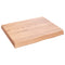 vidaXL Table Top Light Brown 60x50x(2-6) cm Treated Solid Wood Live Edge