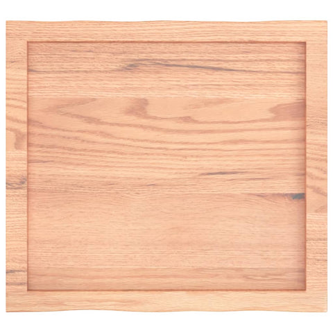 vidaXL Table Top Light Brown 60x50x(2-6) cm Treated Solid Wood Live Edge