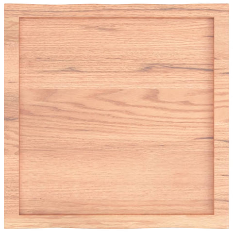 vidaXL Table Top Light Brown 60x60x(2-6) cm Treated Solid Wood Live Edge