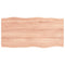 vidaXL Table Top Light Brown 80x40x(2-4) cm Treated Solid Wood Live Edge