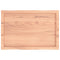 vidaXL Table Top Light Brown 80x50x(2-4) cm Treated Solid Wood Live Edge