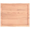 vidaXL Table Top Light Brown 80x60x(2-4) cm Treated Solid Wood Live Edge