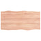 vidaXL Table Top Light Brown 100x50x(2-4)cm Treated Solid Wood Live Edge