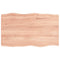 vidaXL Table Top Light Brown 100x60x(2-4)cm Treated Solid Wood Live Edge