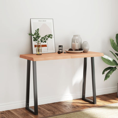 vidaXL Table Top Light Brown 120x50x(2-6)cm Treated Solid Wood Live Edge