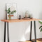 vidaXL Table Top Light Brown 120x60x(2-4)cm Treated Solid Wood Live Edge