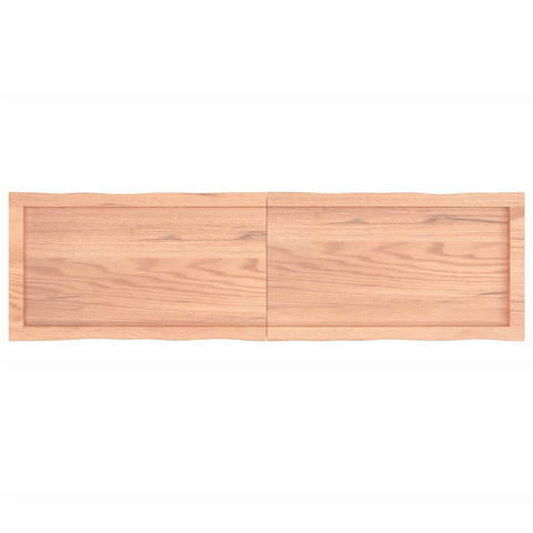 vidaXL Table Top Light Brown 140x40x(2-6)cm Treated Solid Wood Live Edge