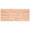 vidaXL Table Top Light Brown 140x60x(2-4)cm Treated Solid Wood Live Edge
