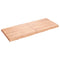 vidaXL Table Top Light Brown 140x60x(2-6)cm Treated Solid Wood Live Edge