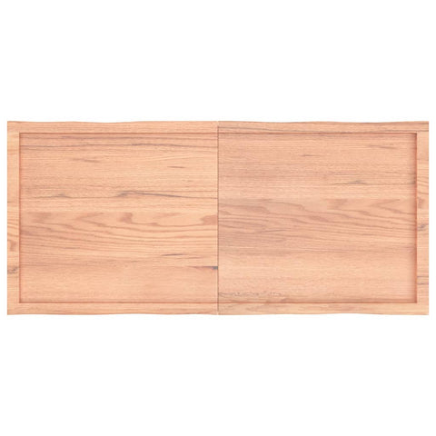 vidaXL Table Top Light Brown 140x60x(2-6)cm Treated Solid Wood Live Edge
