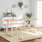 vidaXL Table Top Light Brown 180x40x(2-6)cm Treated Solid Wood Live Edge