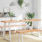 vidaXL Table Top Light Brown 180x40x(2-6)cm Treated Solid Wood Live Edge
