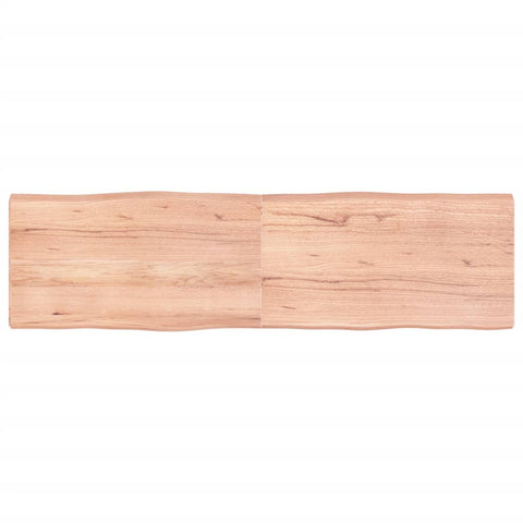vidaXL Table Top Light Brown 180x50x(2-6)cm Treated Solid Wood Live Edge