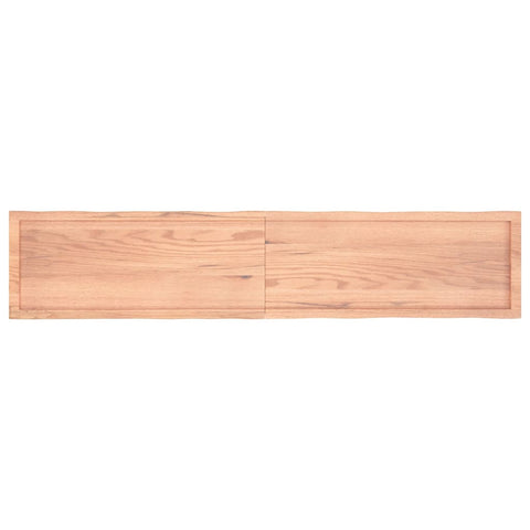 vidaXL Table Top Light Brown 200x40x(2-6)cm Treated Solid Wood Live Edge