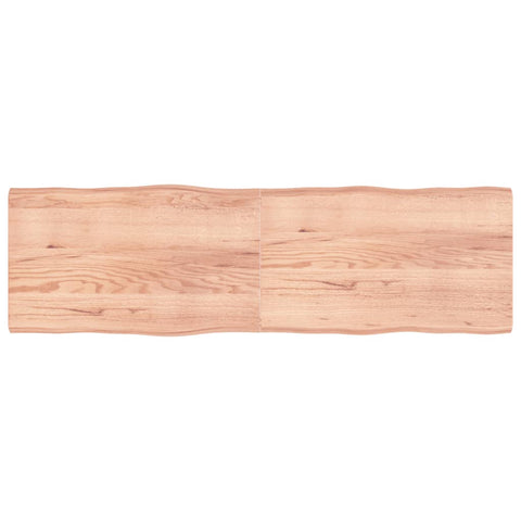 vidaXL Table Top Light Brown 200x60x(2-6)cm Treated Solid Wood Live Edge