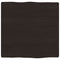 vidaXL Table Top Dark Brown 40x40x(2-4) cm Treated Solid Wood Live Edge