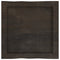 vidaXL Table Top Dark Brown 40x40x(2-4) cm Treated Solid Wood Live Edge