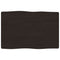 vidaXL Table Top Dark Brown 60x40x(2-4) cm Treated Solid Wood Live Edge