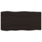 vidaXL Table Top Dark Brown 80x40x(2-6) cm Treated Solid Wood Live Edge